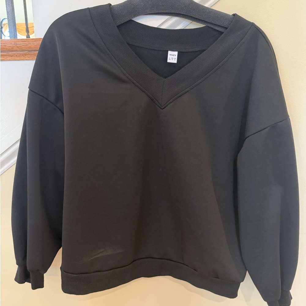 V-Neck Black Sweater